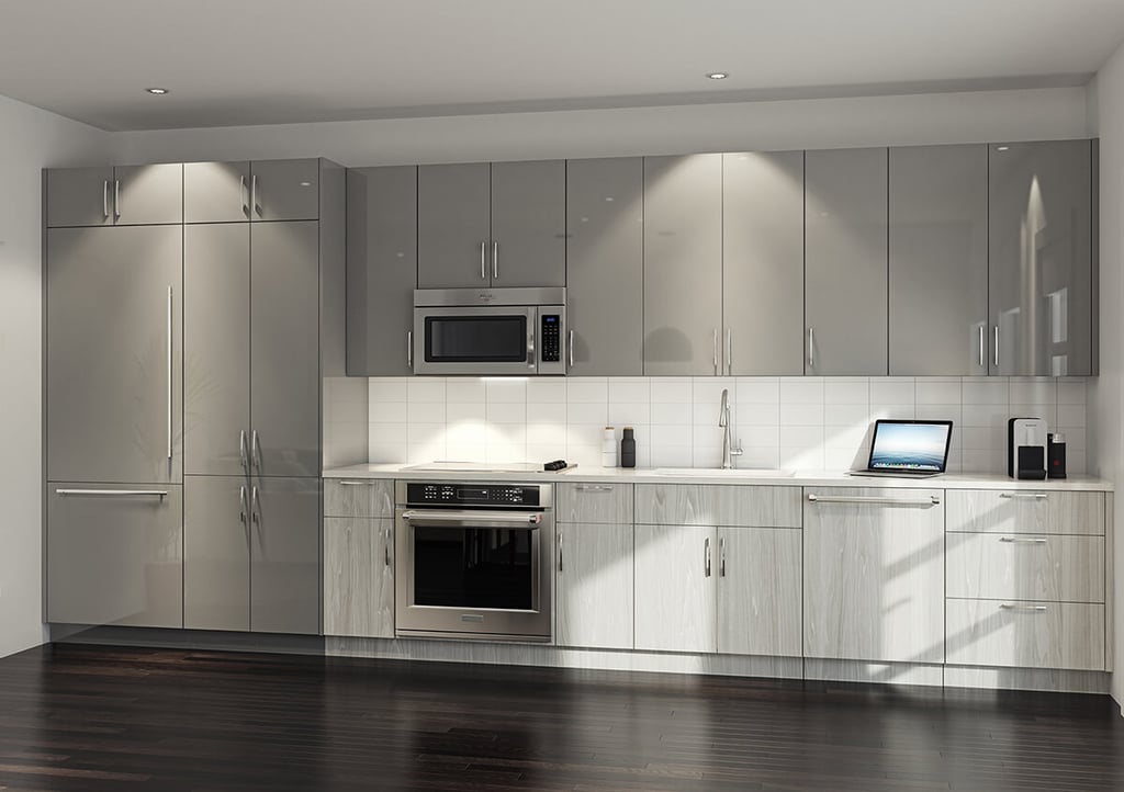 Parc at Midtown - typical condo kitchen with optional integrated refrigerator