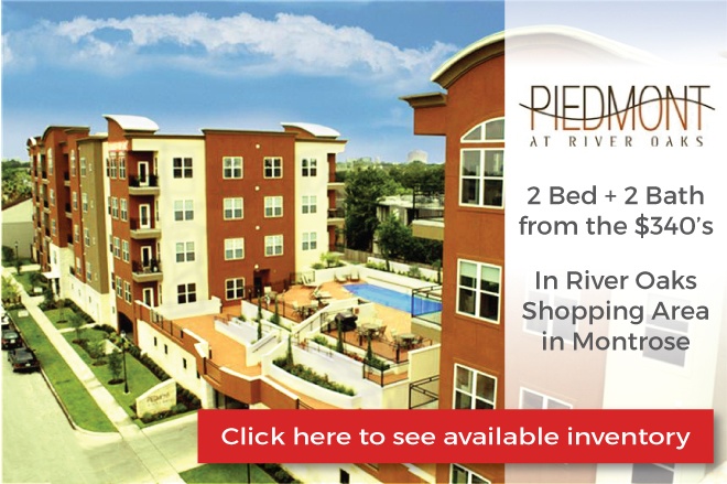 Piedmont at River Oaks: 2 Bed + 2 Bath from the $340's. Click here to see available inventory. Piedmont at River Oaks: 2 Bed + 2 Bath from the $340's. Click here to see available inventory.