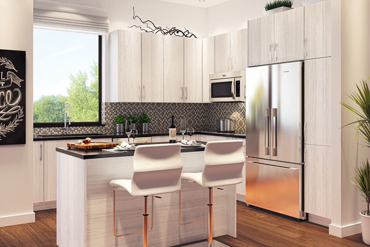 Typical Museum BLVD kitchen