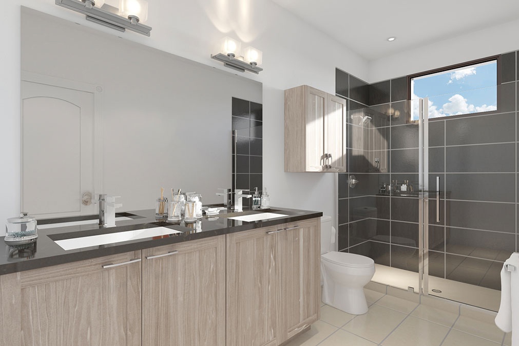 Museum BLVD - bathroom rendering