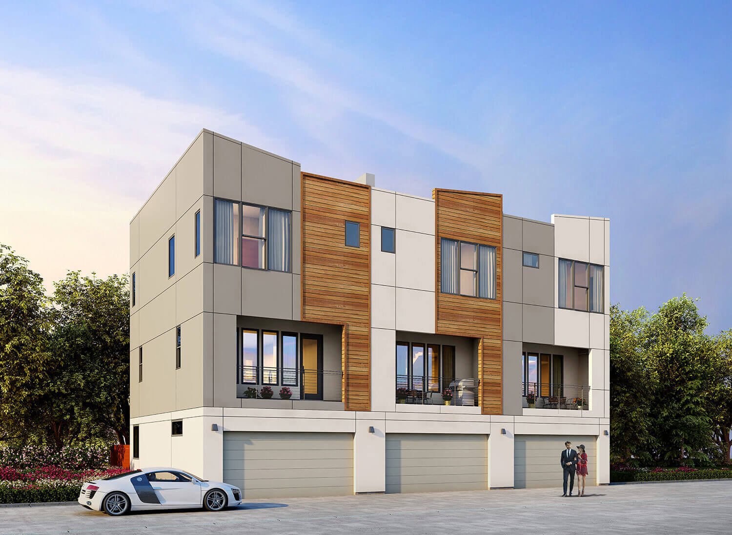 Parc at Midtown - Townhomes on the Park (back)