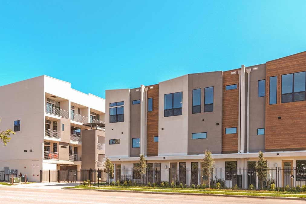 Townhomes in Midtown offer multiple floor plans in these three-story homes.